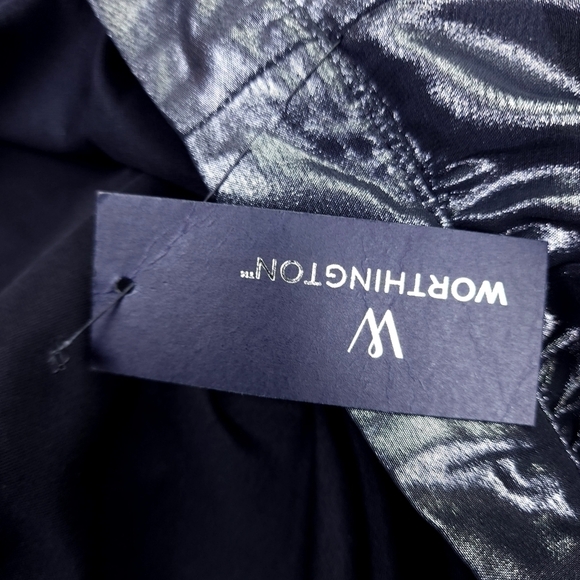 New Worthington Charcoal Silver Skirt Sz 14 - Picture 12 of 12